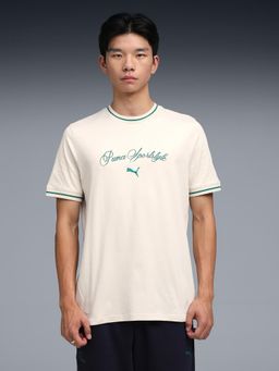 Puma - WARDROBE Essentials Mens Graphic T-shirt - White