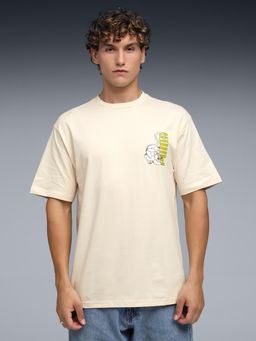 Puma - Graphic Back Print Mens Relaxed Fit T-shirt - White