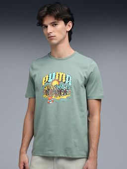 Puma - Graphic Front Print Mens Regular Fit T-shirt - Green