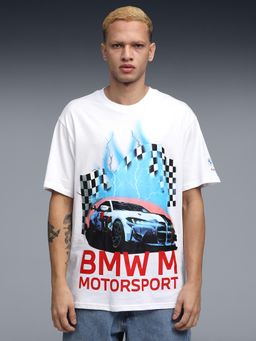 Puma - BMW MMS Vintage Mens Graphic Cotton T-shirt - White