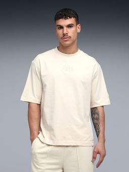 Puma - PREMIUM ESSENTIALS Boxy Fit Graphic T-shirt - White