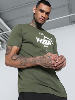 Puma - POWER Mens Graphic T-shirt - Green
