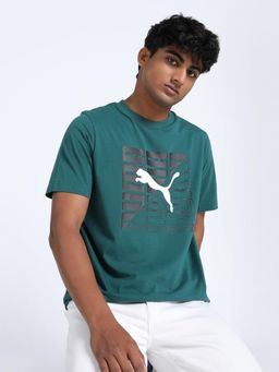Puma - GRAPHICS Mens T-shirt - Green