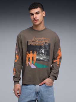 Puma - House of Graphics Men’s Long Sleeve Relaxed T-shirt - Brown