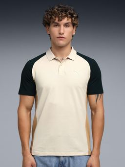 Puma - Essentials Collar Tipping Mens Polo T-shirt - Off White