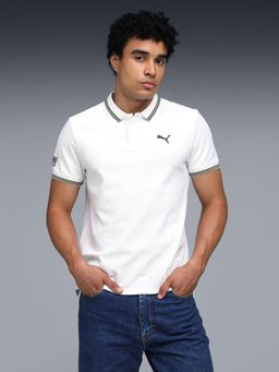 Puma - Essentials ELEVATED Mens Tipping Polo T-shirt - White