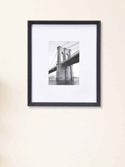 At Home by Nilkamal - Single MDF Wall Mounted Photo Frame (Black, 5 x 7 Inch)