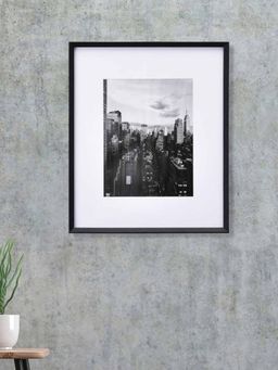 At Home by Nilkamal - Single MDF Wall Mounted Photo Frame (Black, 11 x 14 Inch)