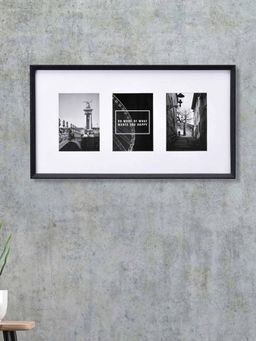 At Home by Nilkamal - MDF Wall Mounted Photo Frame (Black, 5 x 7 Inch)