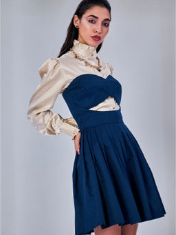 Prot Official - Women Satin Stripes Gold Shirt