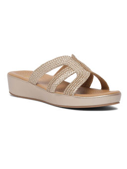 ERIDANI - Ainaa Gold Slip-on Sandals