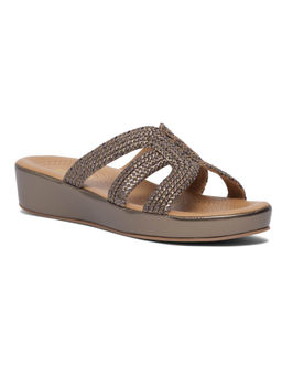 ERIDANI - Ainaa Gunmetal Slip Sandals