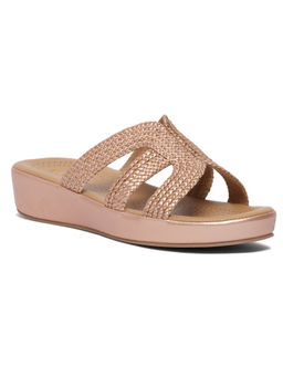 ERIDANI - Ainaa Rose gold Slip Sandals
