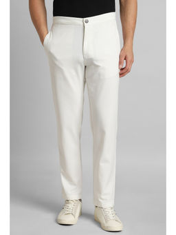 Simon Carter - White Solid Trouser