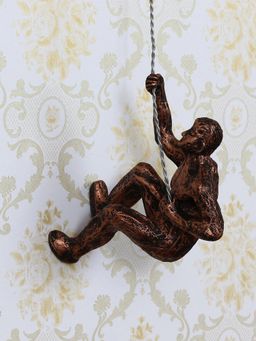 eCraftIndia - Man Trying to Climb Decorative Wall Hanging Figurine