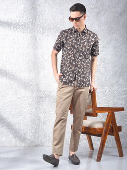 CRIMSOUNE CLUB - Men's Khaki Solid Pant