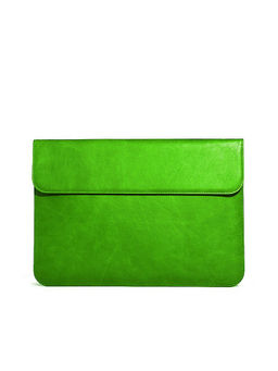 ABELARDO DE MODA - Green Solid Laptop Sleeve