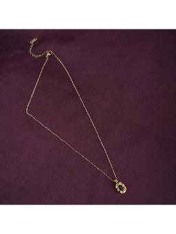 Palmonas - Gold Chain Necklace with Black Gemstone for Womens Waterproof & Anti-Tarnish