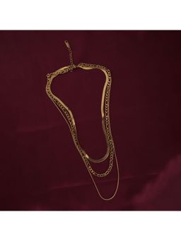 Palmonas - Gold Triple Strand Layered Necklace