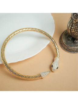 VIRAASI - White Gold Plated Snake Necklace