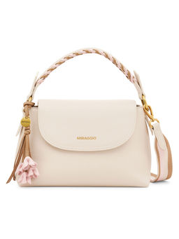 MIRAGGIO - Vanilla Solid Handbag