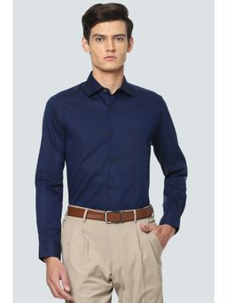 Louis Philippe - Solid Navy Shirt
