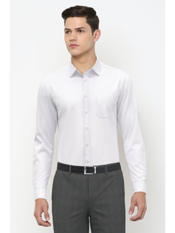 Peter England - Men White Full Sleeves Formal Shirt