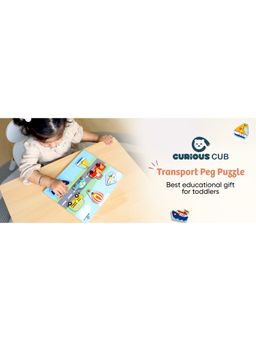 Curious Cub - Kids Vehicle Peg Puzzle