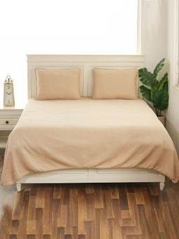 PLUCHI - Quardline Cotton Polyester Filled Bedcover with 2 Pillow Covers (King)