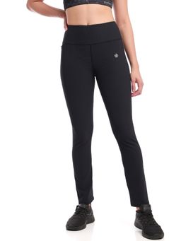 CULT - Solid High Waist Straight Pants with Pocket