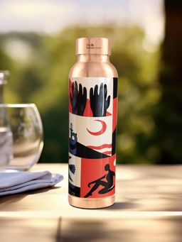 The Better Home - Graphic Copper Water Bottle
