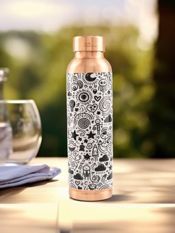The Better Home - Printed Copper Water Bottle