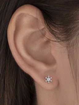 DISHIS - 14K Bis Hallmark Yellow Gold & Diamond Earrings