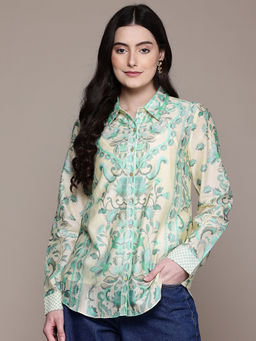 Aarke Ritu Kumar - Turquoise Rosabell Shirt
