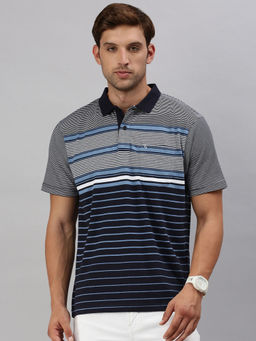 Classic Polo - Men's Stripes Printed Polo T-Shirt