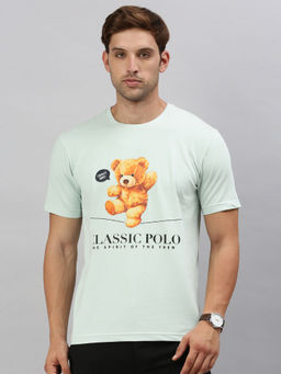 Classic Polo - Men Printed Green T-Shirt