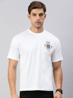 Classic Polo - Men Printed White T-Shirt