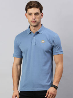 Classic Polo - Men Blue Solid Polo T-Shirt