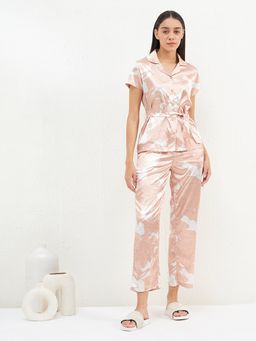 Sweet Dreams - Women Printed Pyjama with Shirt (Set of 2)