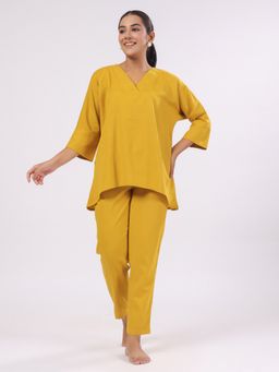 SAY - V-Neck Pure Cotton Night Suit (Set of 2)