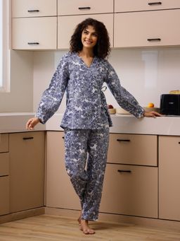 SAY - Printed Cotton Night Suit (Set of 2)