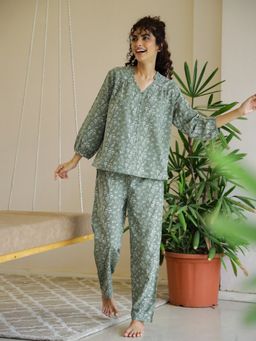 SAY - Women Printed Night Suit (Set of 2)