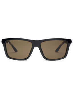 SunVoir - Polycarbonate Sunglass UV 400 Brown Lens Men & Women Rectangle Sunglasses - SUNVOIR-014-C3