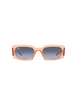 Ray-Ban - Transparent Orange Sunglasses 0RB4395 Pillow Orange Frame Blue Lens (54)