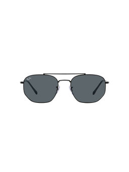 Ray-Ban - Black Sunglasses 0RB3707 Irregular Black Frame Blue Lens (57)