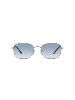 Ray-Ban - Rose Gold Sunglasses 0RB3706 Pillow Rose Gold Frame Blue Lens (54)