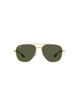 Ray-Ban - Arista Sunglasses 0RB3683 Square Havana Frame Green Lens (59)