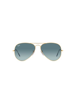 Ray-Ban - Gold Sunglasses 0RB3025 Pilot Gold Frame Blue Lens (58)