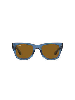 Ray-Ban - Transparent Blue Sunglasses 0RB0840S Square Blue Frame Brown Lens (51)