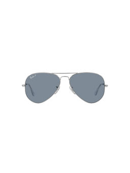 Ray-Ban - Silver Sunglasses 0RB3025 Pilot Silver Frame Blue Lens (58)
